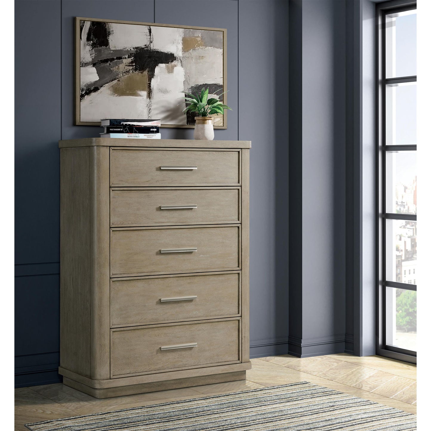 Pasadena - 5 Drawer Chest - Light Brown