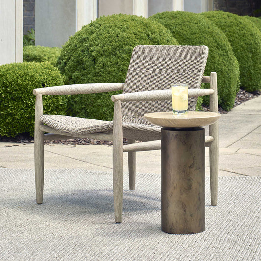 Oslo - Outdoor Accent Table - Brass