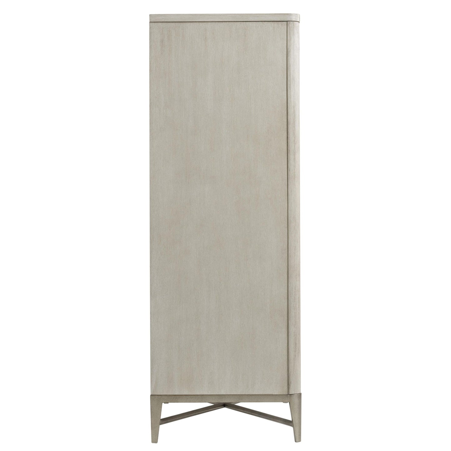 Maisie - Five Drawer Chest - Pearl Silver