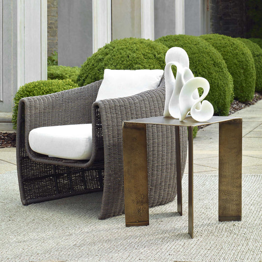Reade - Outdoor Accent Table - Brass