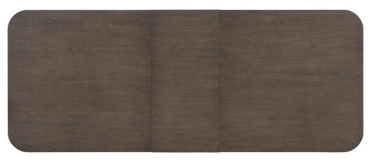 Lancia - Complete Double Pedestal Dining Table - Charred Oak