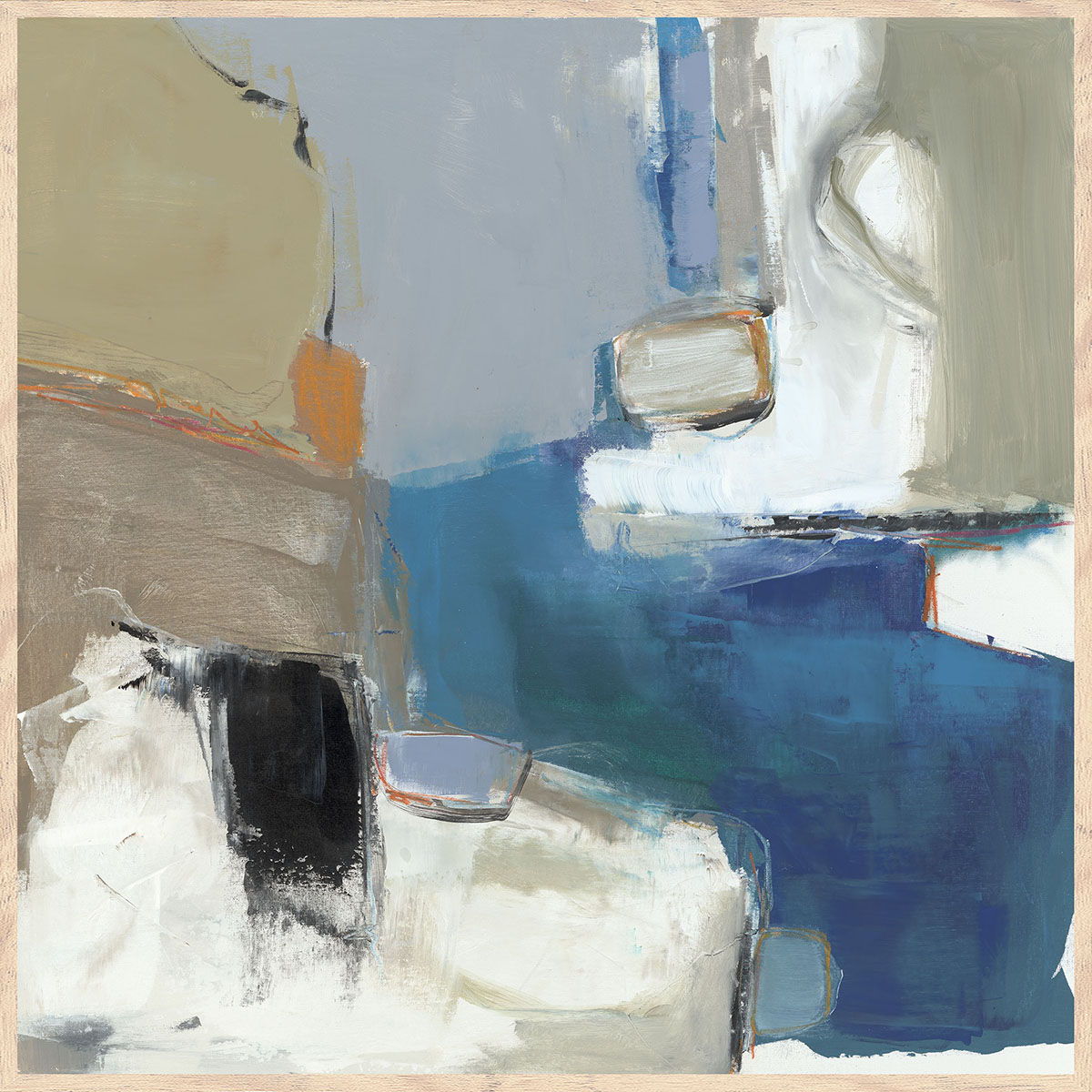 Maker - 48" x 48" Painting By Buddy Whitlock - Oak Natural