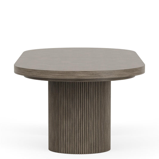 Sariel - Double Pedestal Dining Table - Dark Brown