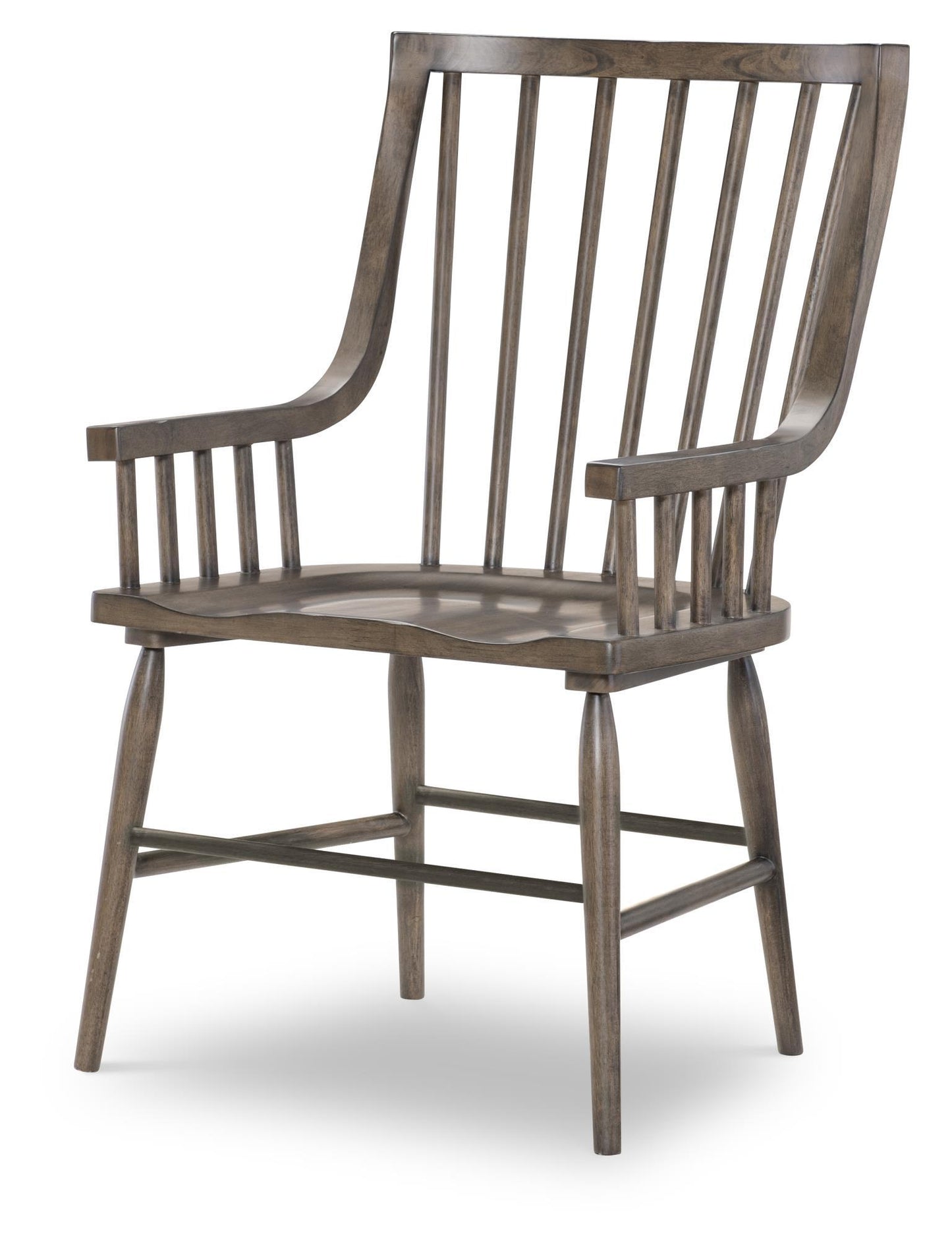 XXX's And OOO's - Windsor Arm Chair (Set of 2) - Cocoa