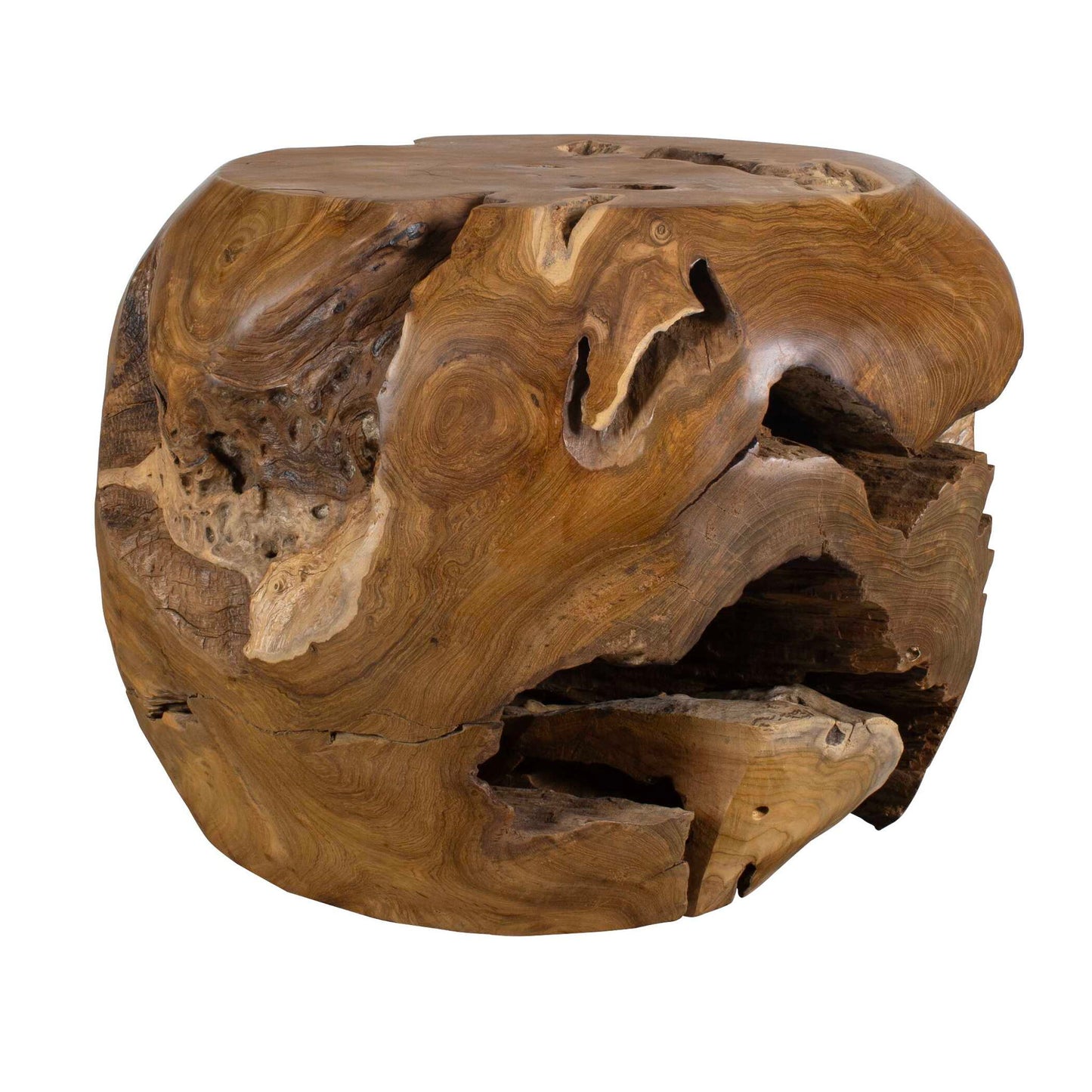 Sola - Outdoor Side Table - Brown / Woodtone