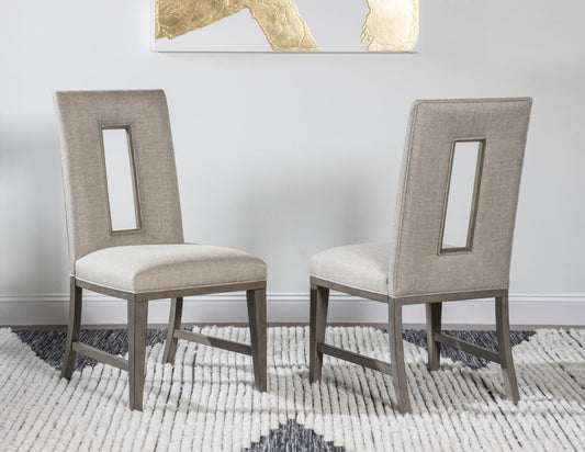 Castalia - Upholstered Side Chair (Set of 2) - Slate Stone