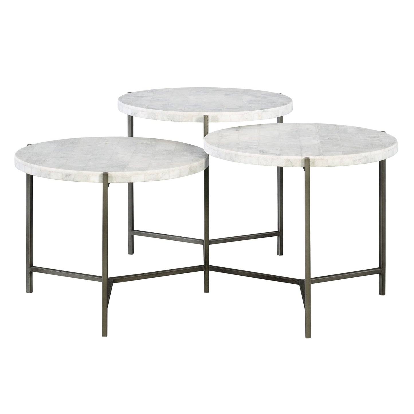 Contarini - Tiered Coffee Table - White