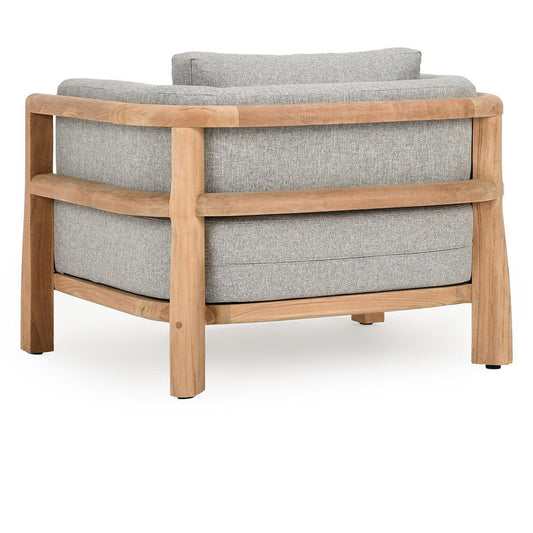 Aston - Outdoor Accent Chair - Natural / Gray