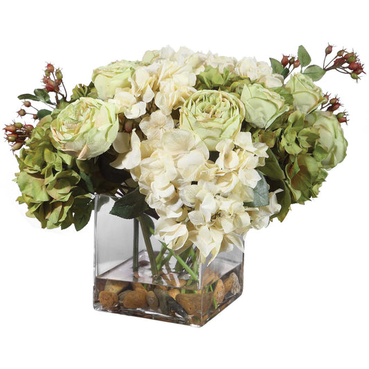Cecily - Hydrangea Bouquet - Green