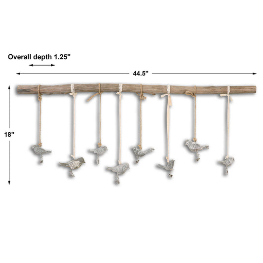 Birds On A Branch - Wall Art - Light Brown