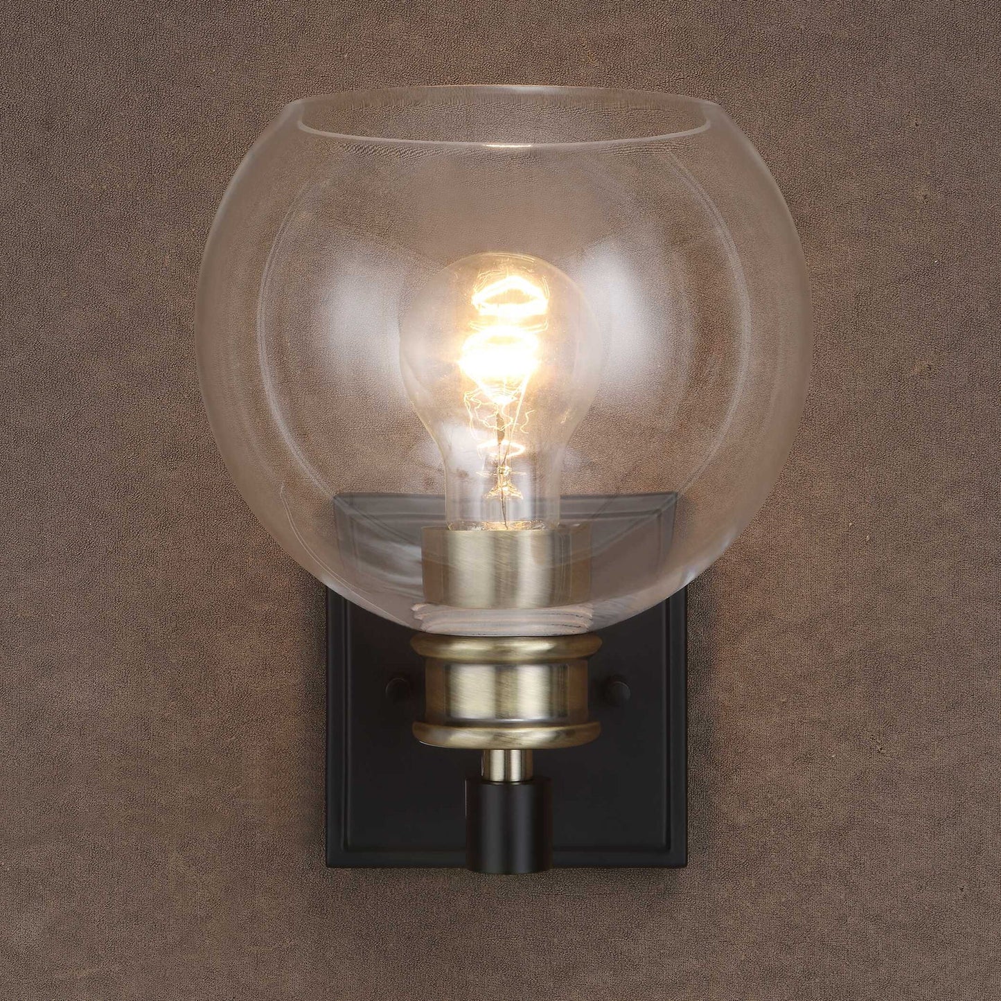 Kent - Edison 1 Light Sconce - Black