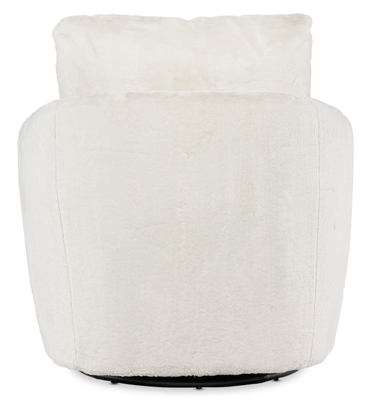 CC - Bonnie Swivel Chair With Power Footrest - White