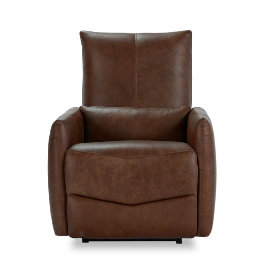 Thaya - Leather Power Recliner - Antique Brown