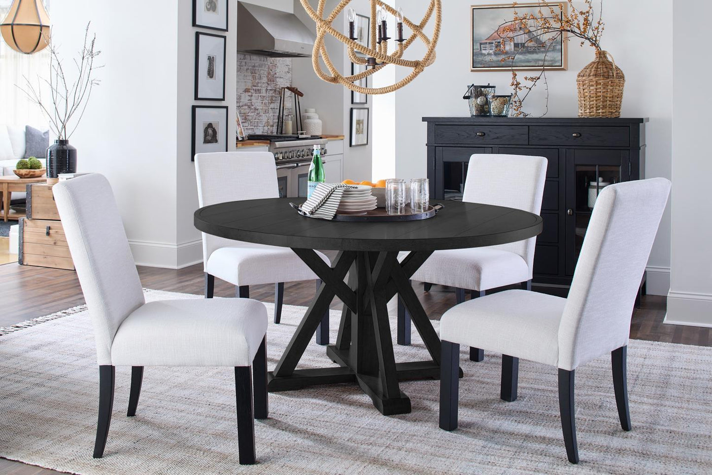 Today's Traditions - Round Pedestal Table Top - Blacksmith