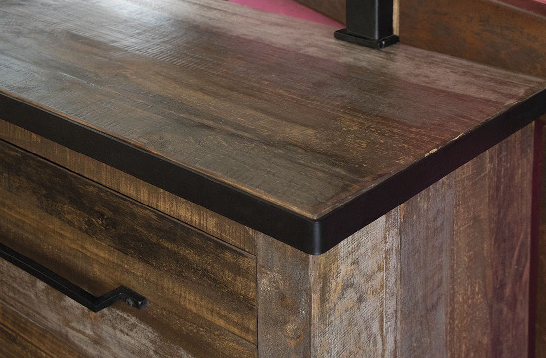 Antique Gray - Dresser - Gray / Brown