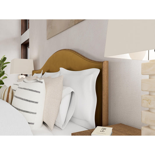 Halbrooke - King Upholstered Headboard - Light Brown