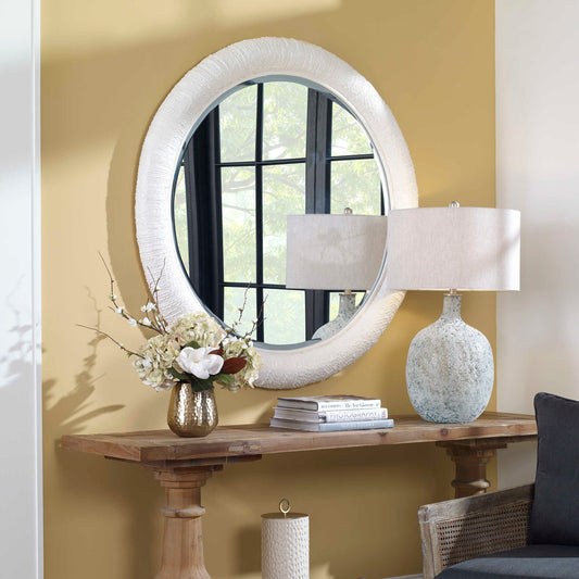 Mariner - Round Mirror - White