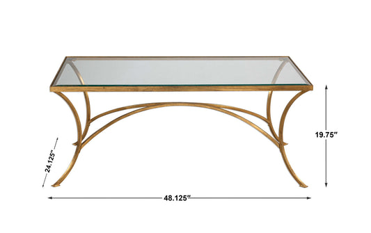 Alayna - Coffee Table - Gold