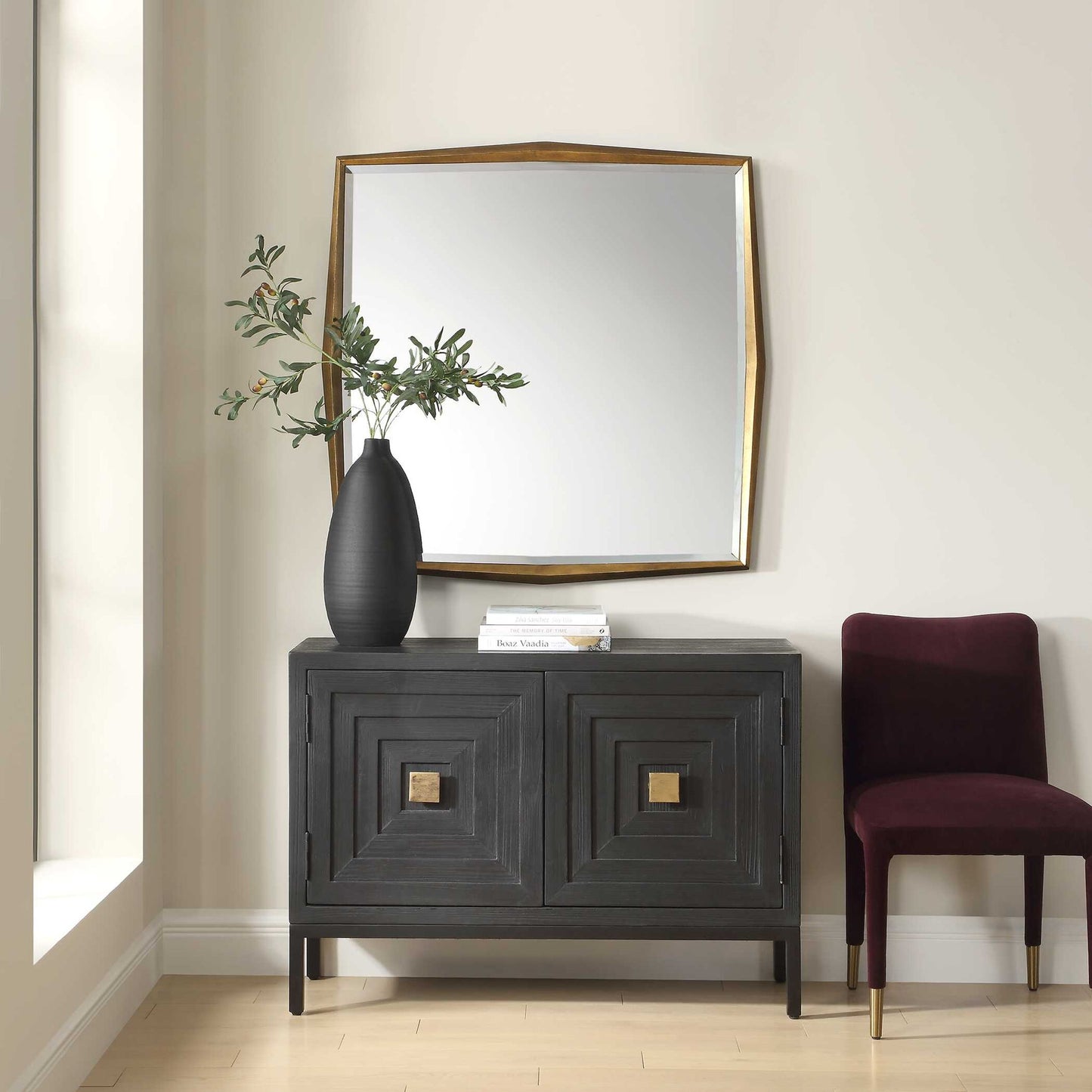 On Point - Square Mirror - Gold