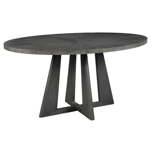 Pulsar - Round Walnut Dining Table - Gray