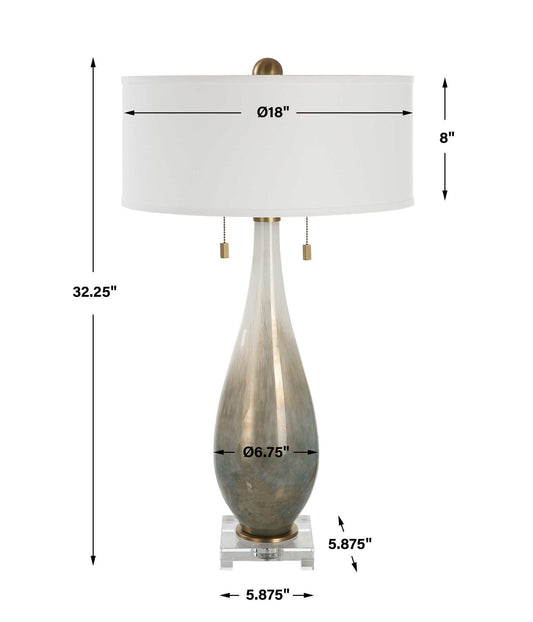 Cardoni - Glass Table Lamp - Bronze