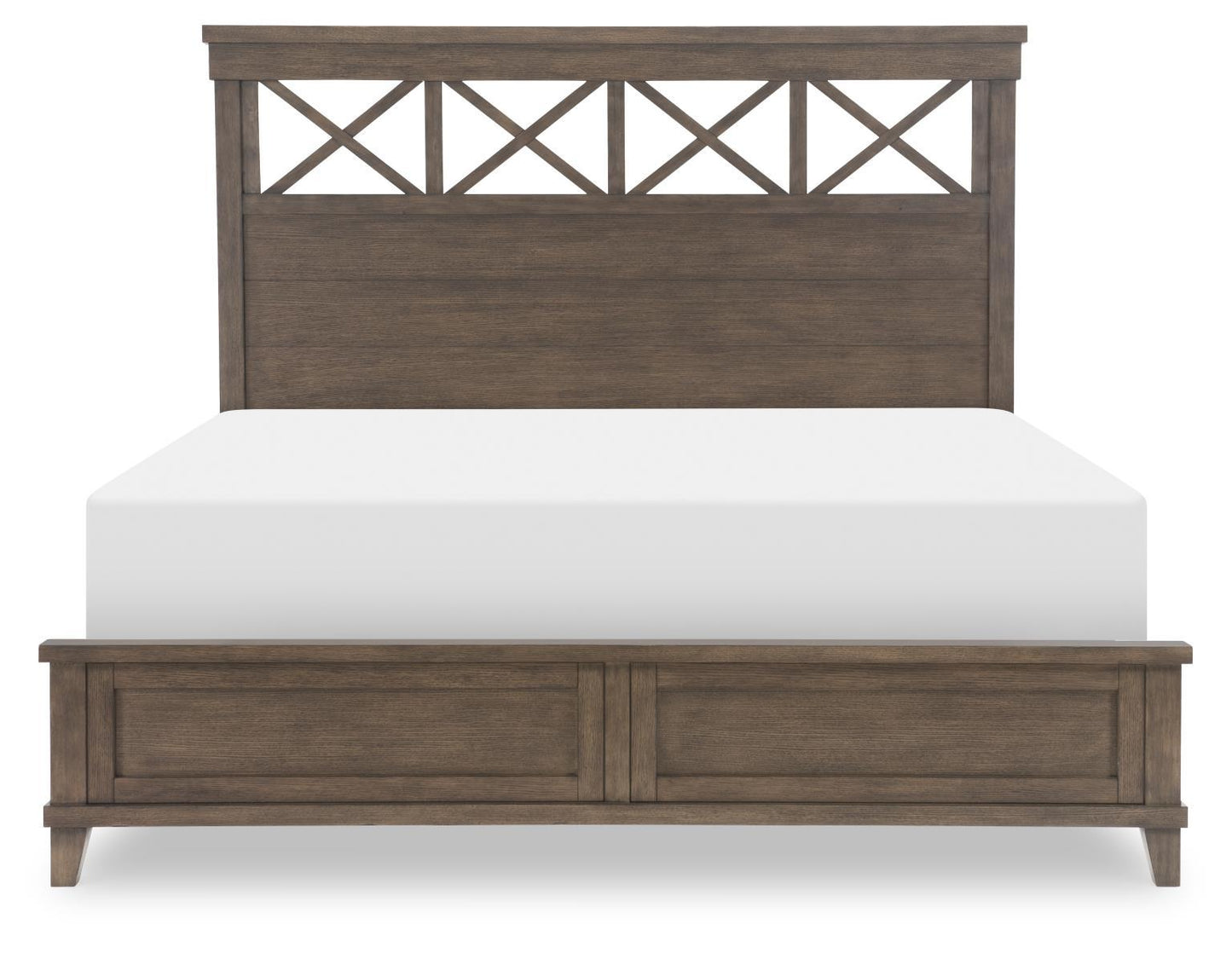 XXX's And OOO's - Queen Panel Headboard - Cocoa