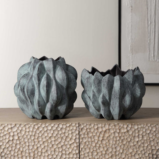 Verdant - Vases (Set of 2) - Bronze