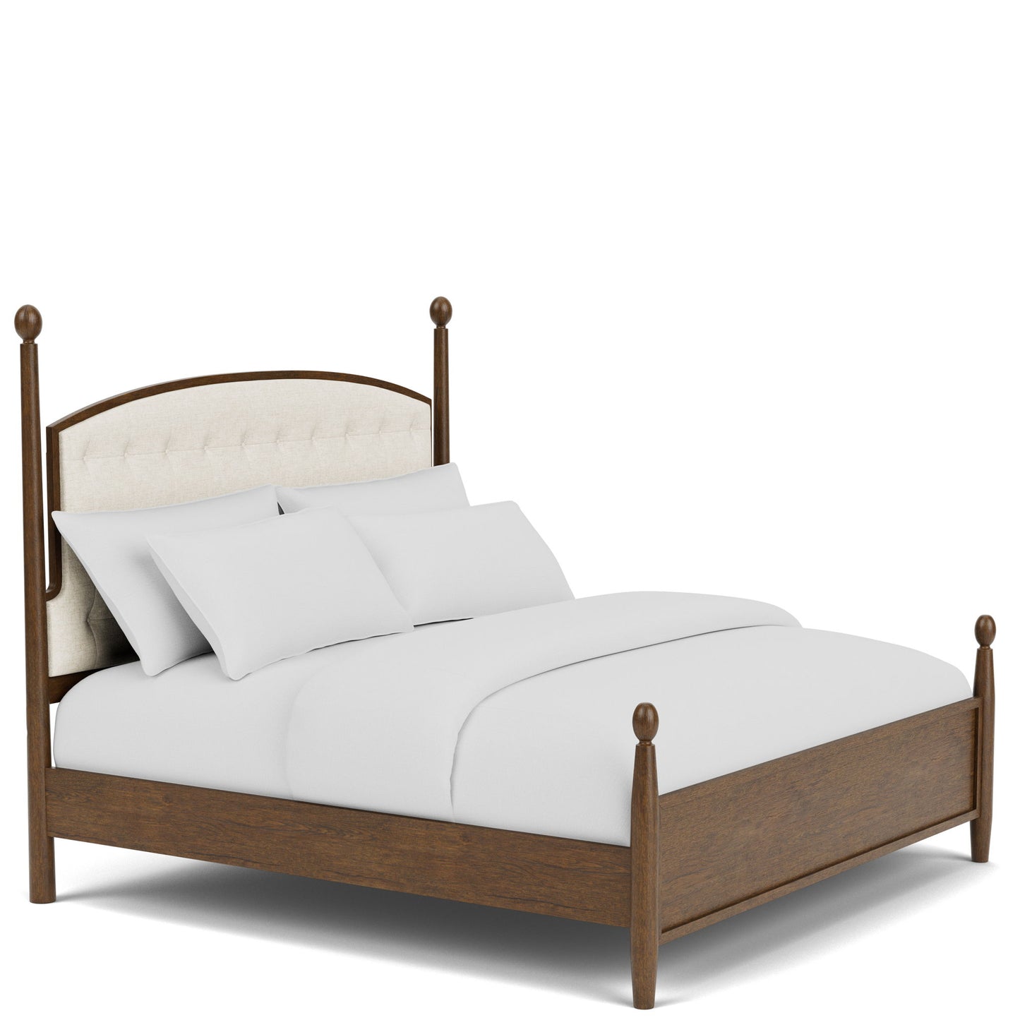 Calhoun - Queen Upholstered Footboard - Whiskey Oak