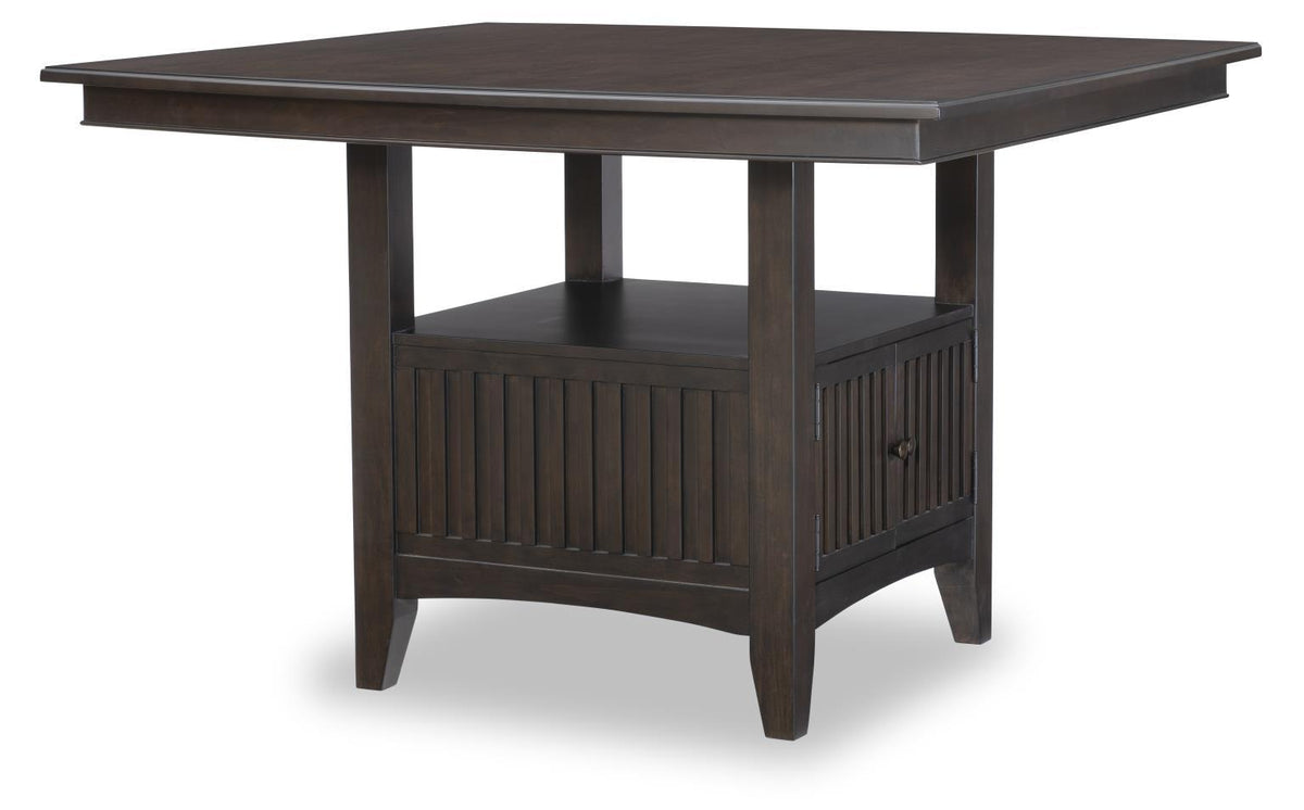 Caldwell - Coutner Height Dining Table Base With Storage Base - Espresso