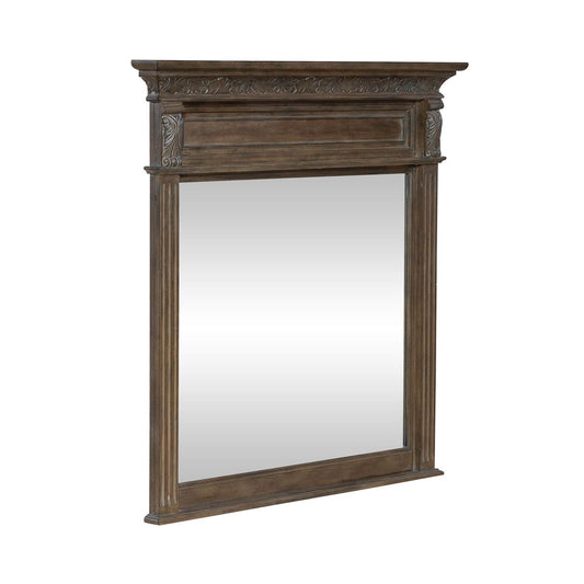 Carlisle Court - Landscape Mirror - Medium Brown