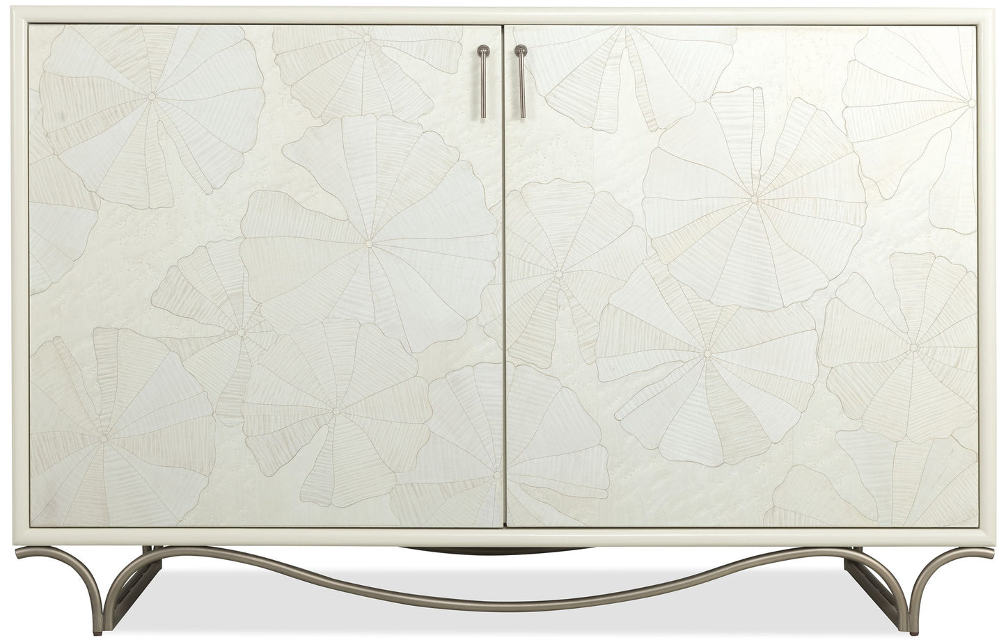 Melange - White Lotus Hall Chest - White