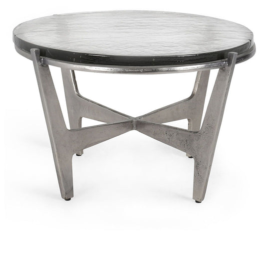Patrick - 18" Round Coffee Table - Gray