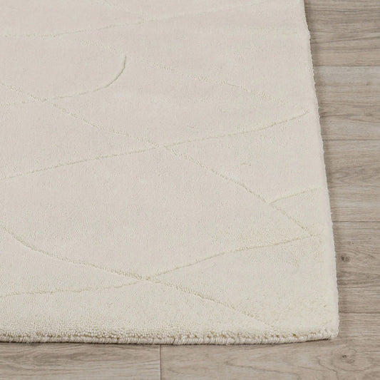 Renewed - 2' x 3' Lucerne Wool Area Rug - Ivory