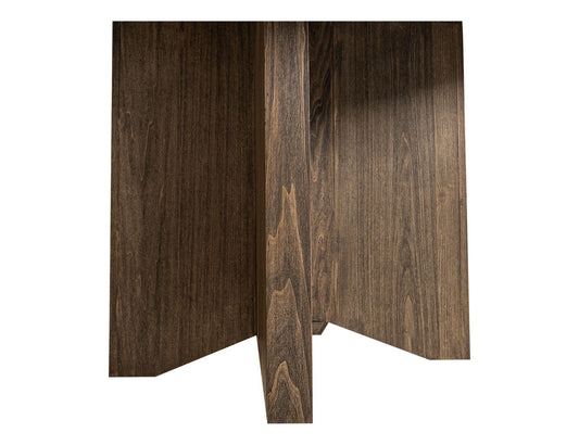 Novus Lodge - Round Table Base - Walnut Brown