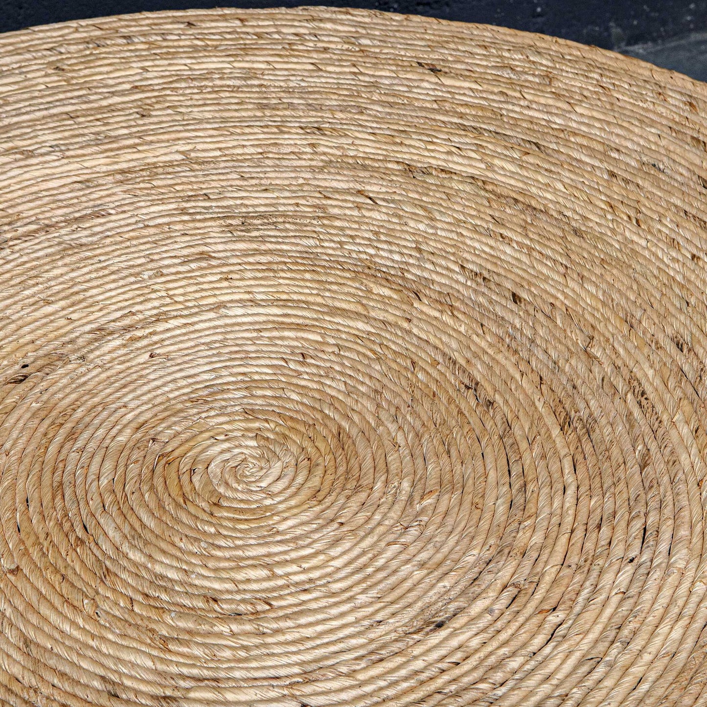 Rora - Woven Round Coffee Table - Light Brown