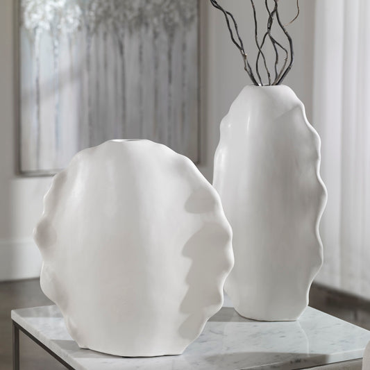 Ruffled Feathers - Modern Vases (Set of 2)