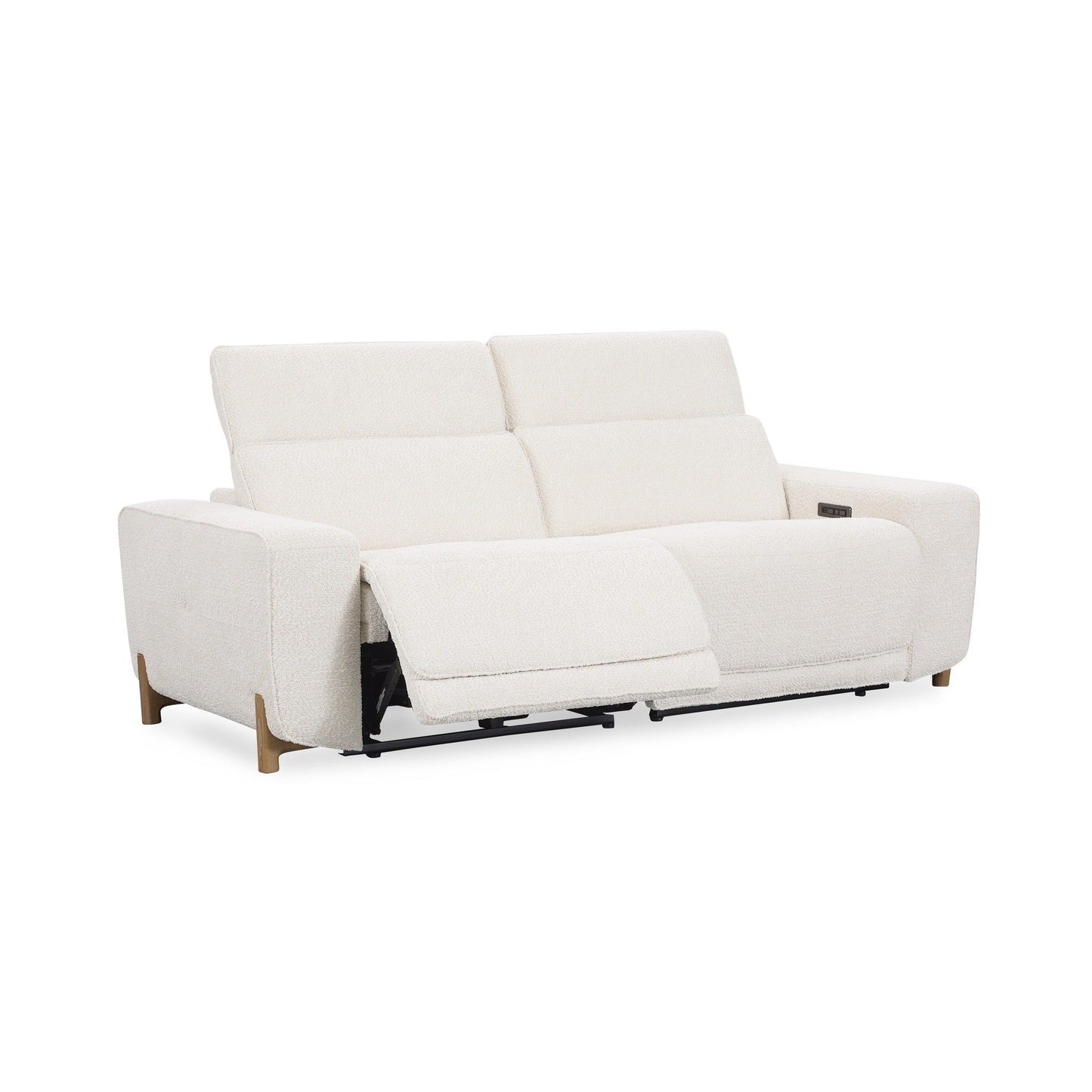 Darrow - Upholstered Power Recliner Sofa - White