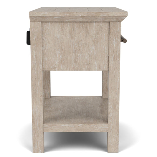 Bennett - One Drawer Nightstand - Frosted Gray