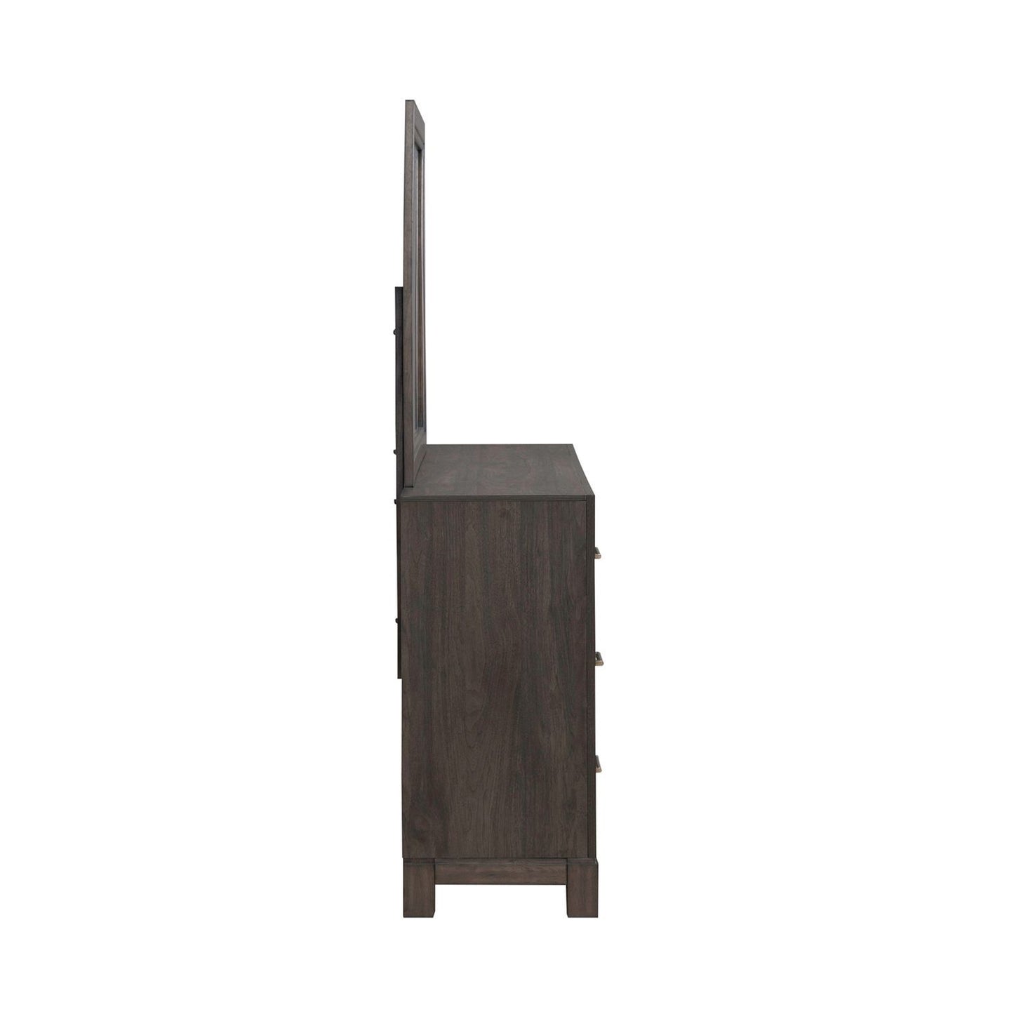 Modern Edge - Dresser & Mirror - Brown
