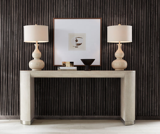Modern Mood - Wood Console Table - Beige