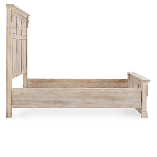 Adelaide - California King Bed - Natural White Wash