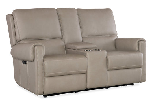 SS - Somers Power Console Loveseat With Power Headrest