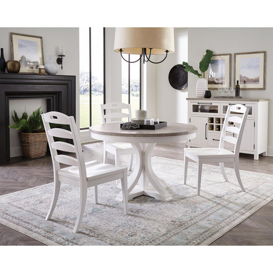 Cora - Round Dining Table - Cloud / Fog