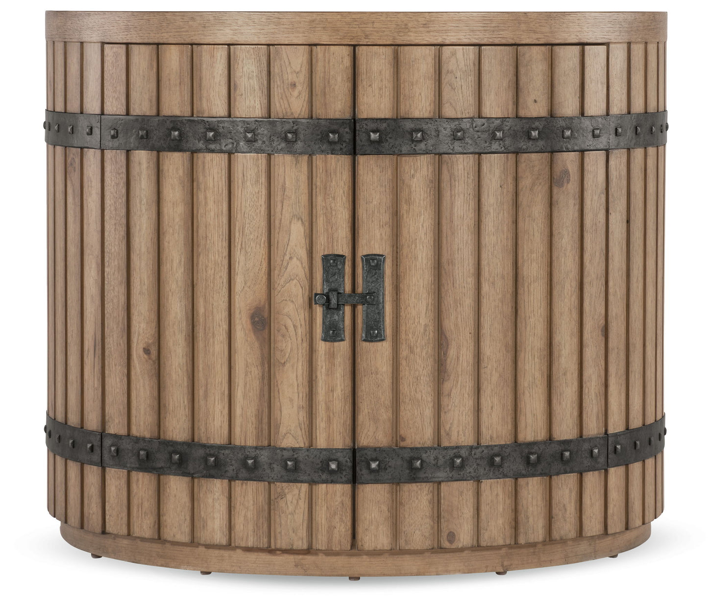Vineyard Row - Demilune Nightstand - Light Brown