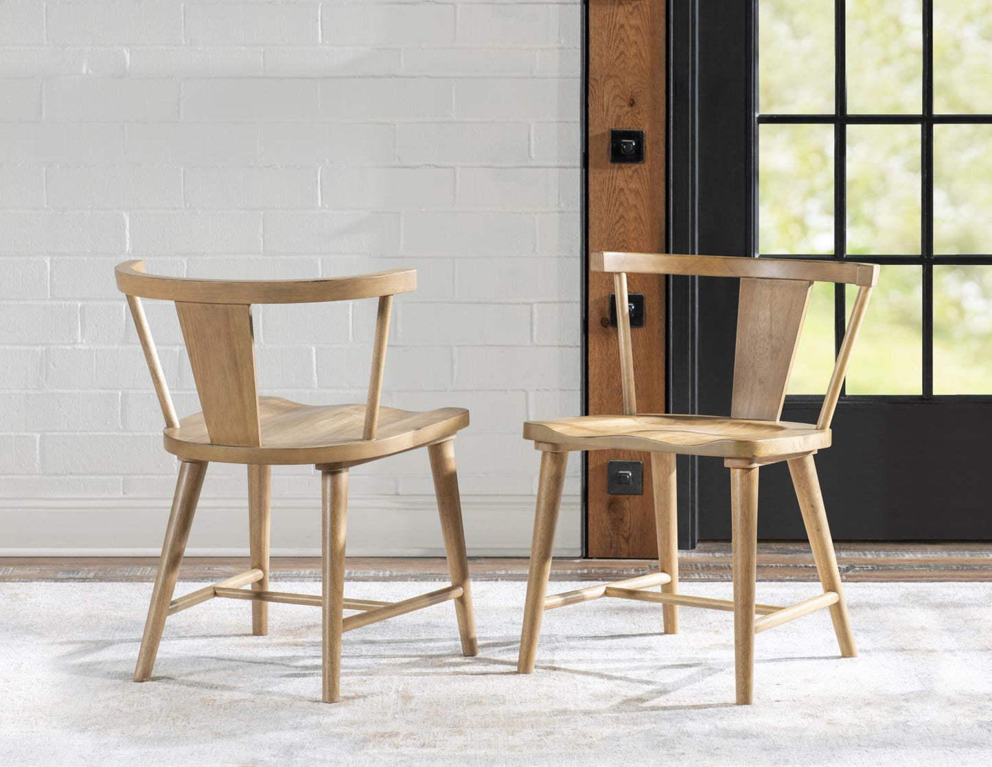 XXX's And OOO's - Splat Back Side Chair (Set of 2) - Amber