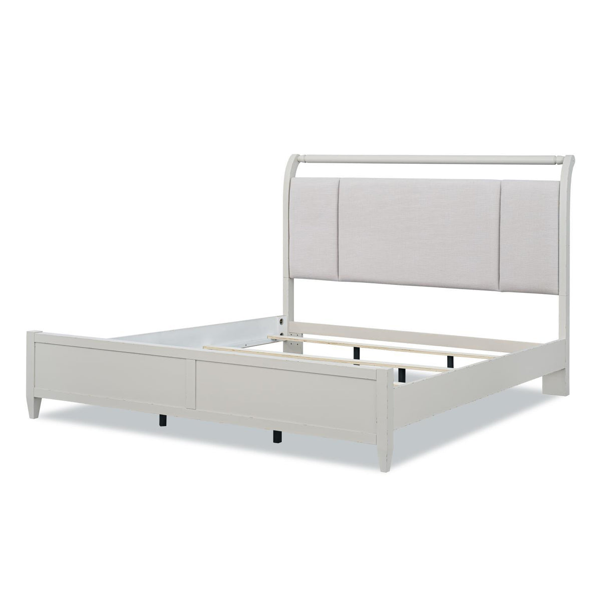 Reflections - Queen Upholstered Sleigh Headboard - Cashmere