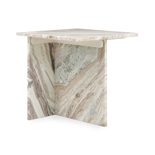 Bexly - Marble Square End Table
