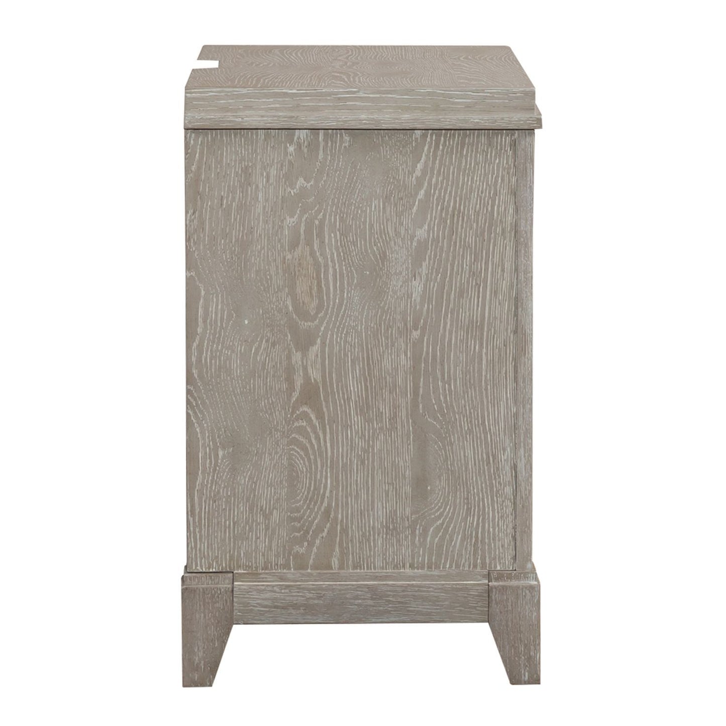 Belmar - 3 Drawer Nightstand - Washed Taupe
