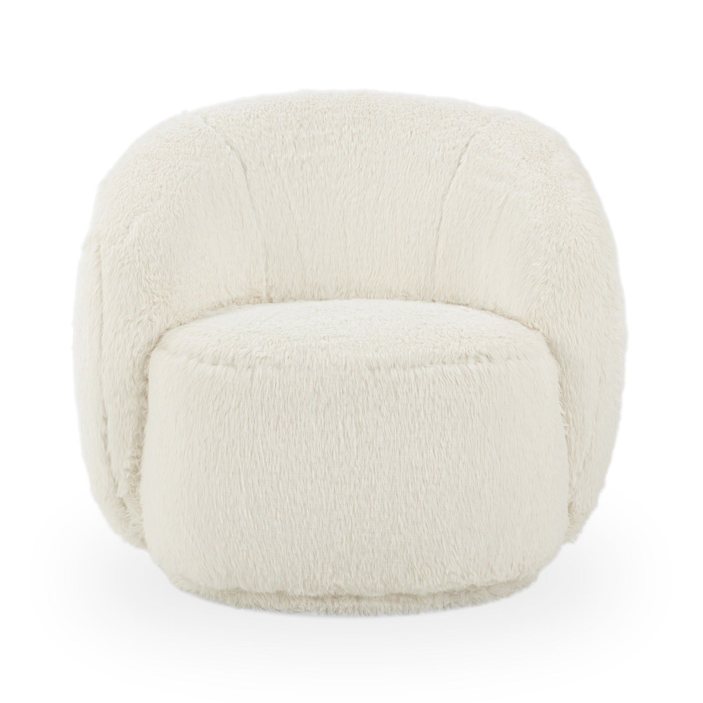 Adley - Plush Swivel Chair - Vanilla