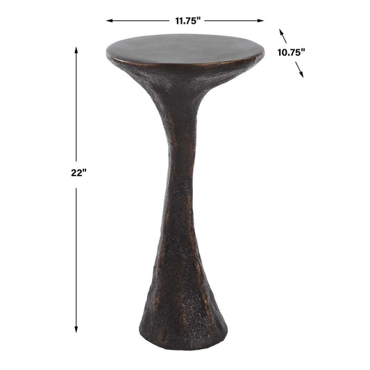 Milan - Outdoor Drink Table - Dark Bronze